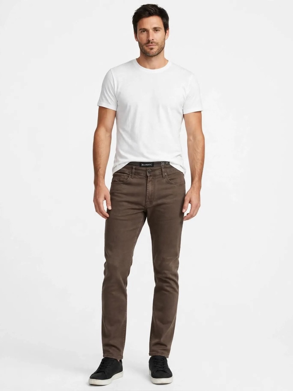 Blank NYC Men Slim Jeans in Chocolate Brown